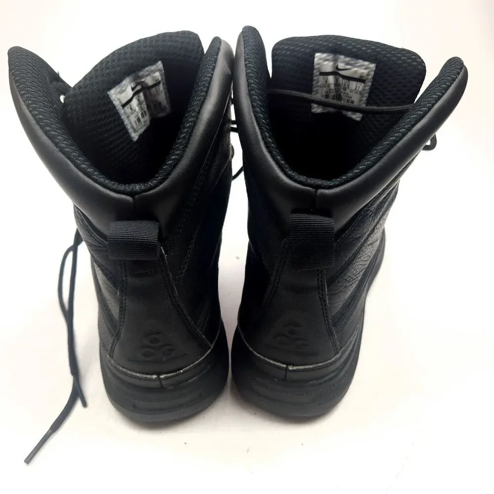 Nike ACG Woodside II Triple-Black Waterproof Ankle Duck Boot 525393-090 Size 9